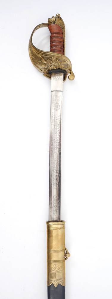 Early 20th century naval officer's sword. at Whyte's Auctions