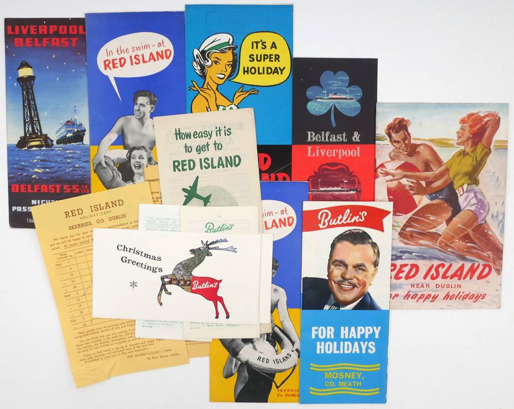 1960s Irish domestic tourism, Red Island and Butlins, promotional material. at Whyte's Auctions