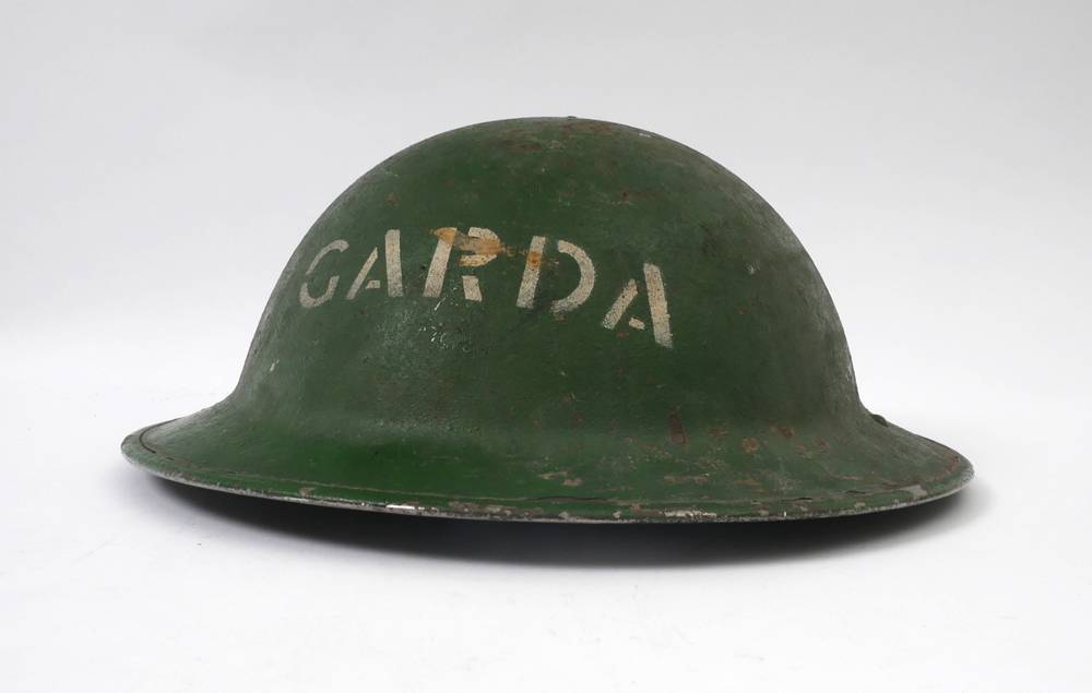 Garda Siochana steel helmet. at Whyte's Auctions