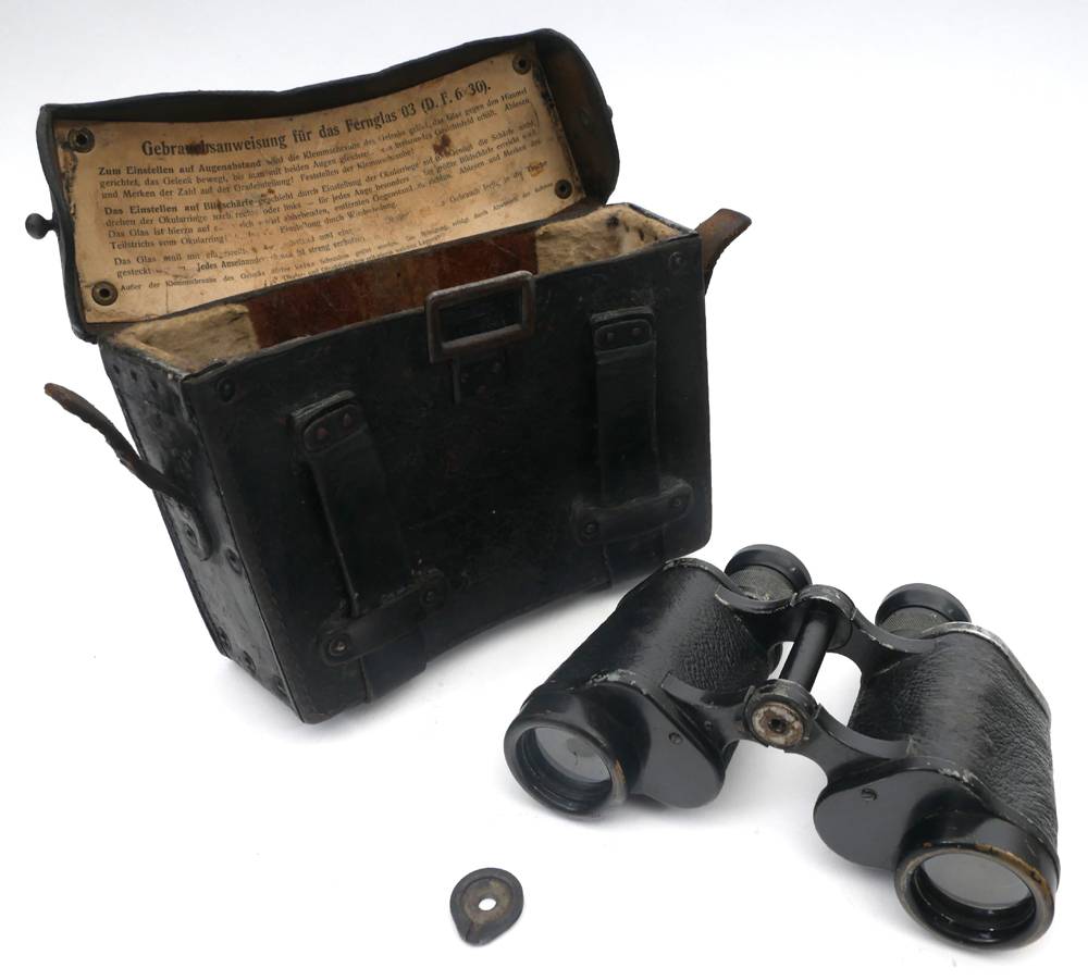 Zeiss field glasses in case. at Whyte's Auctions