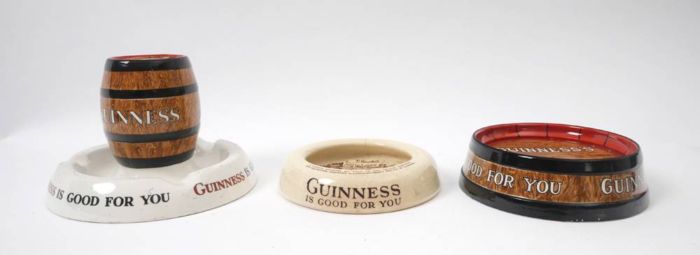 Guinness ashtrays at Whyte's Auctions