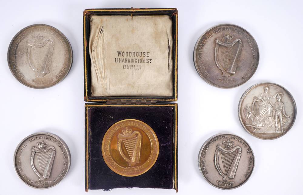 1845-1938 Agricultural medals by Woodhouse, Moore, Lizars and Parkes. at Whyte's Auctions