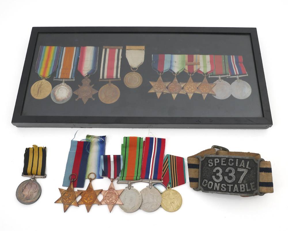 1874 Ashantee, 1914-18 and 1939-45, family group of eighteen medals. at Whyte's Auctions
