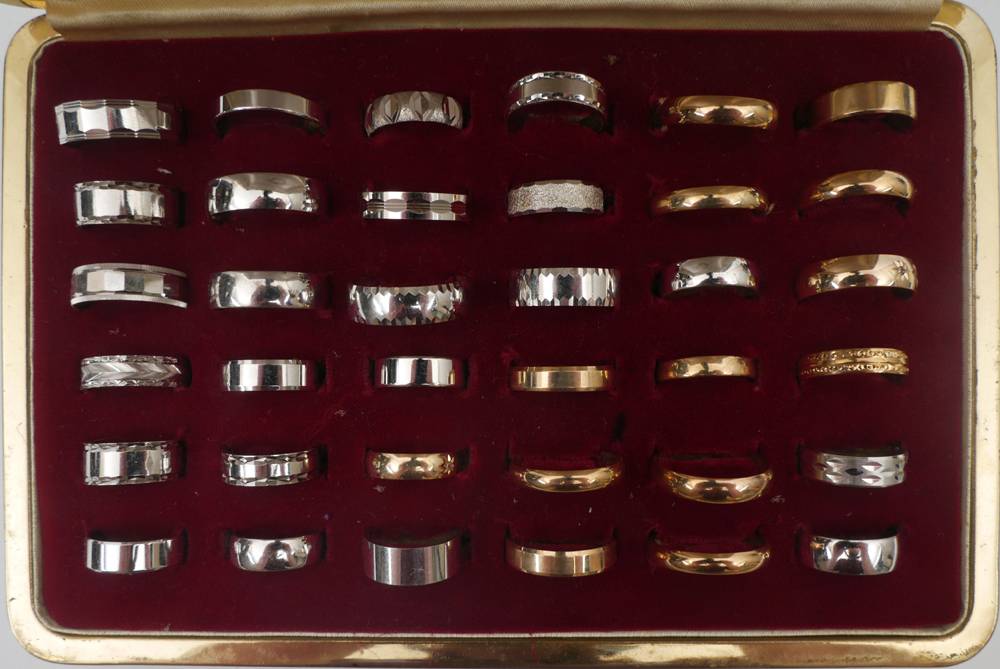 36 Gold bands at Whyte's Auctions