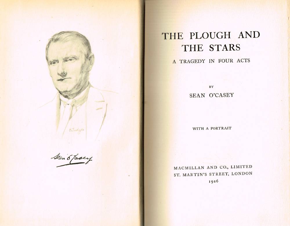 O'Casey, Sean. The Plough and the Stars, first edition. at Whyte's Auctions