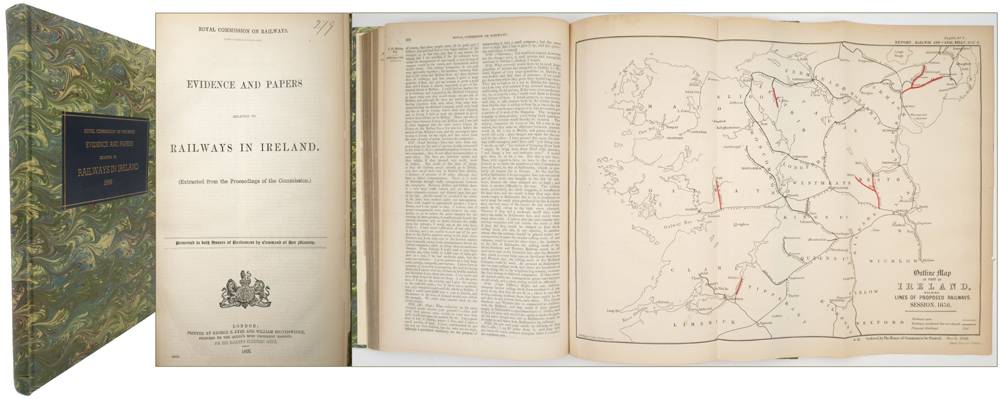 1866 Royal Commission on Railways, Evidence & Papers relating to Railways in Ireland at Whyte's Auctions