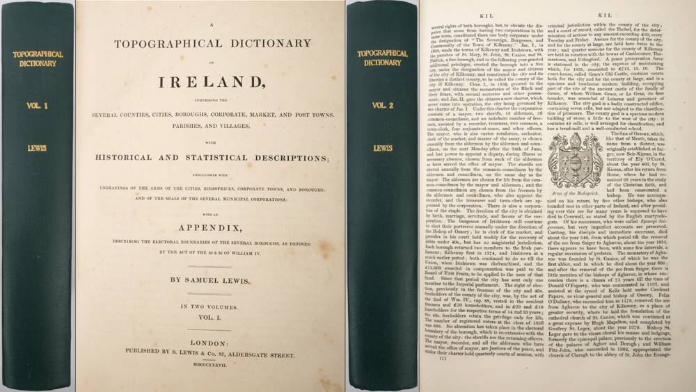 Lewis, Samuel. Topographical Dictionary of Ireland. at Whyte's Auctions