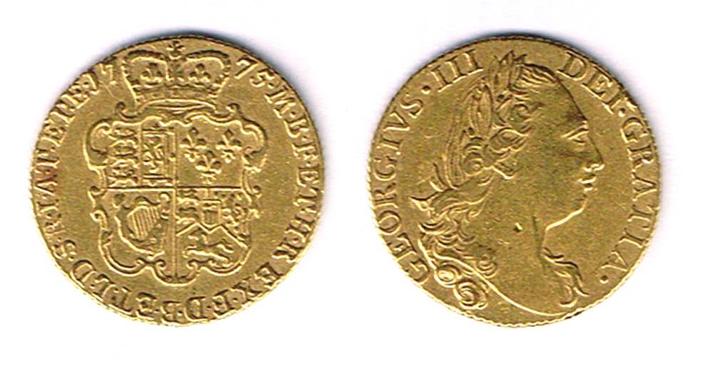 George III gold guinea, 1775. at Whyte's Auctions