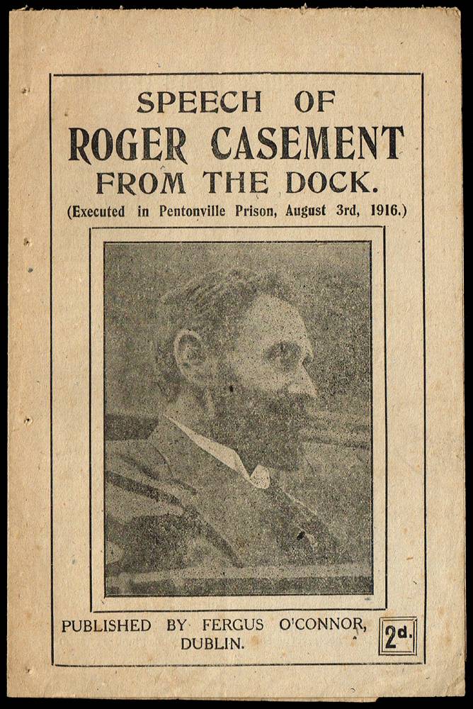 1916 (3 August). Speech of Roger Casement From The Dock. at Whyte's Auctions
