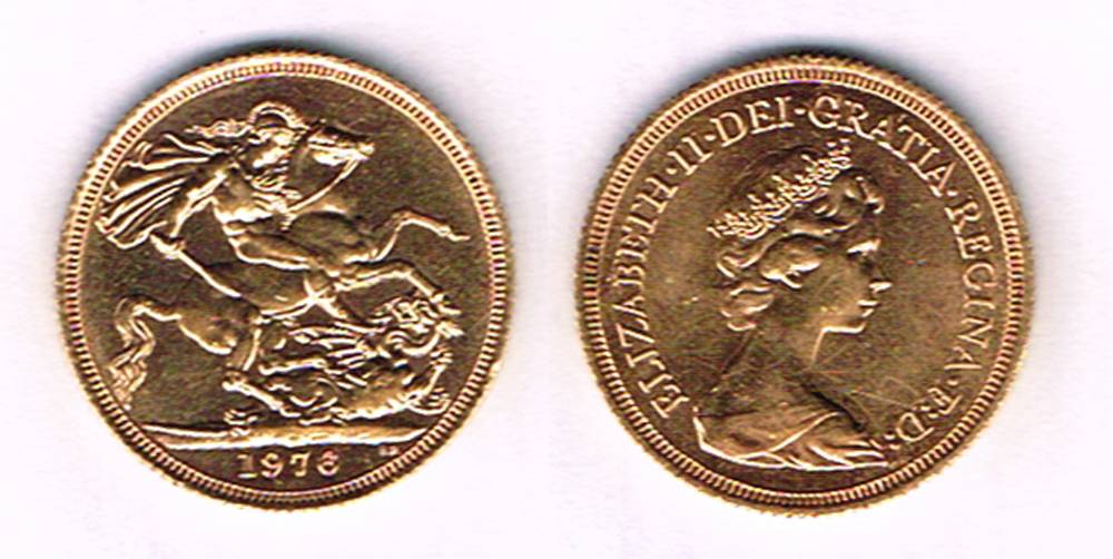 Elizabeth II gold sovereign, 1978 at Whyte's Auctions