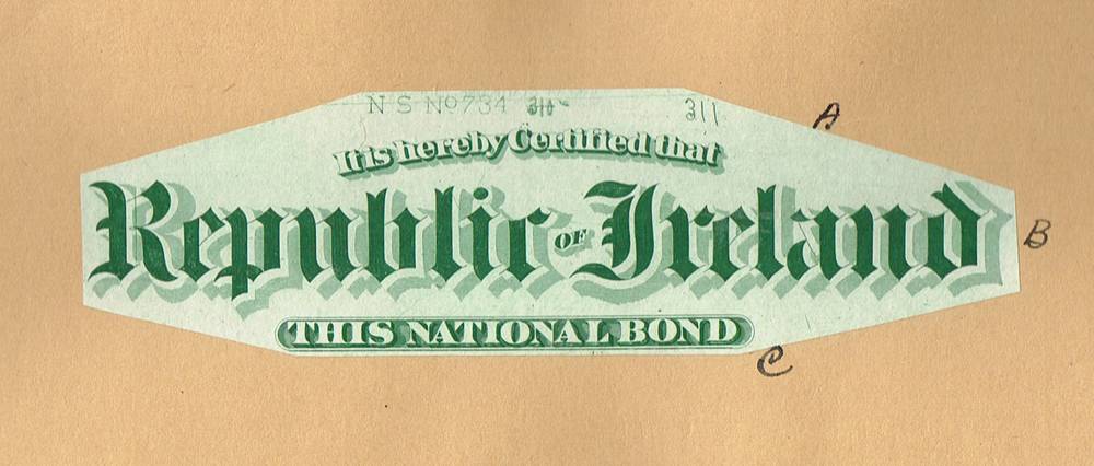 1866-67 Republic of Ireland Bond die proof of inscription. at Whyte's Auctions