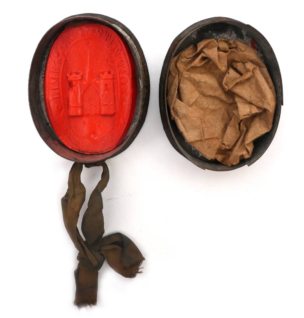 Limerick Institution wax seal. at Whyte's Auctions