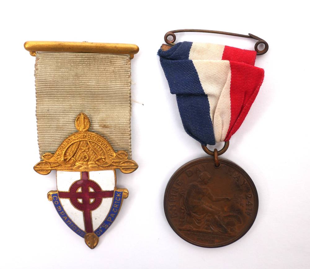 Circa 1935 Companions of Saint Patrick and 1936 Edward VIII Empire Day medals. at Whyte's Auctions