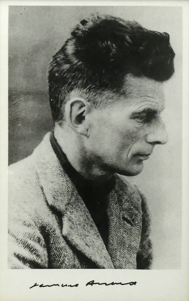 Samuel Beckett signed photograph. at Whyte's Auctions
