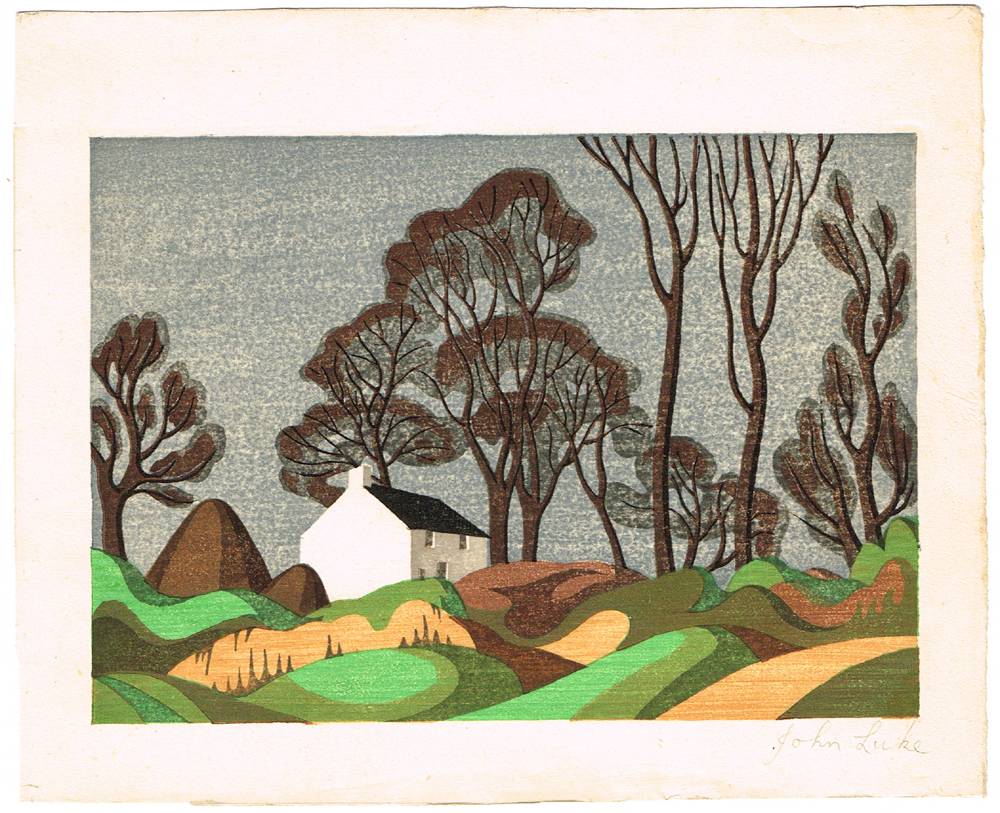 FARMHOUSE, BALLYAGHAGAN, 1940 by John Luke RUA (1906-1975) at Whyte's Auctions