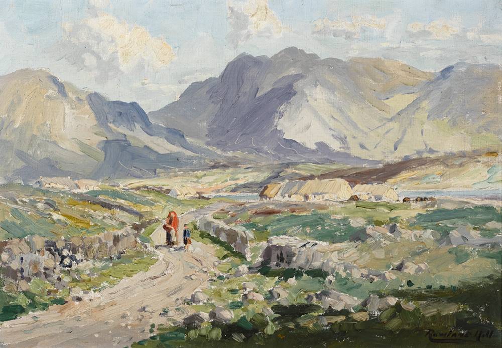 ON THE ROSSES, COUNTY DONEGAL by Rowland Hill ARUA (1915-1979) at Whyte's Auctions
