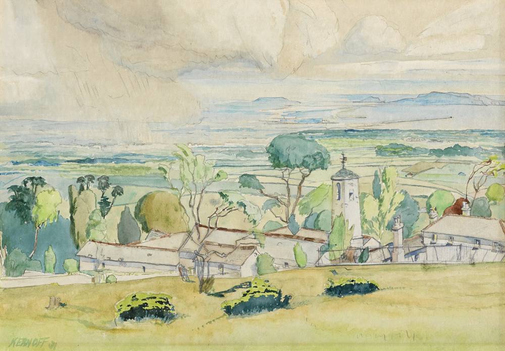 TOWARDS DUBLIN BAY FROM KILLAKEE, 1931 by Harry Kernoff RHA (1900-1974) at Whyte's Auctions