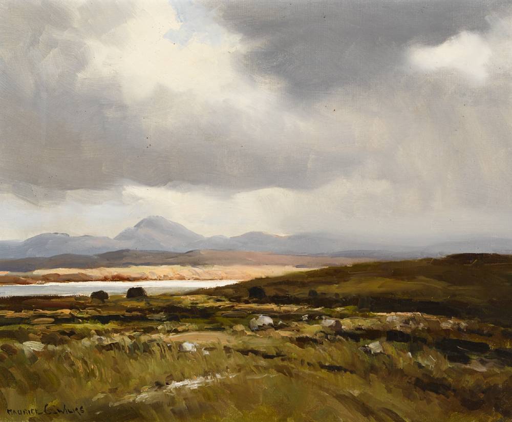 WESTERN LANDSCAPE, COUNTY GALWAY by Maurice Canning Wilks RUA ARHA (1910-1984) at Whyte's Auctions