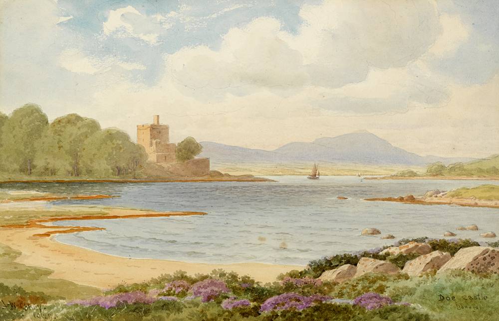 DOE CASTLE, DONEGAL, 1929 by Joseph William Carey RUA (1859-1937) RUA (1859-1937) at Whyte's Auctions