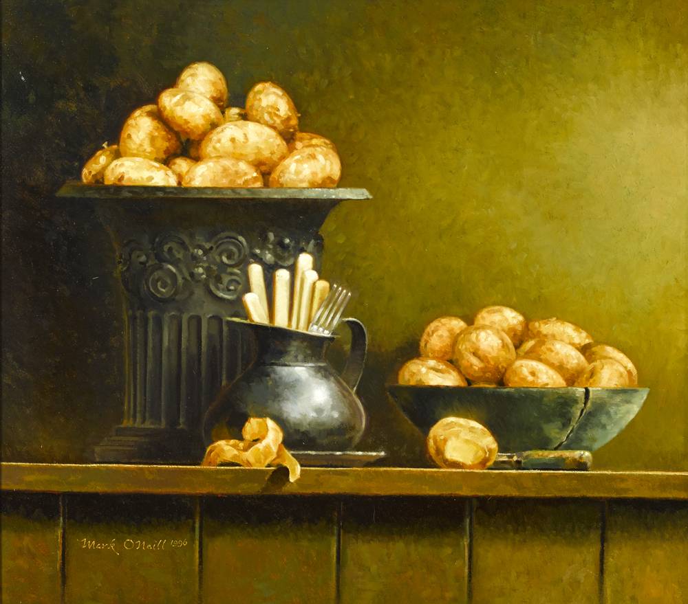 STILL LIFE WITH POTATOES, 1996 by Mark O'Neill (b.1963) at Whyte's Auctions