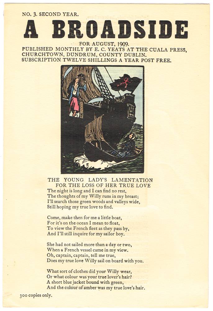 A BROADSIDE - TWELVE ISSUES, JUNE 1909 - MAY 1910 by Jack Butler Yeats RHA (1871-1957) at Whyte's Auctions