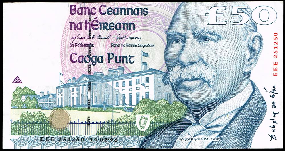 Central Bank of Ireland, Series 'C' Fifty Pounds, 14.02.96. at Whyte's Auctions