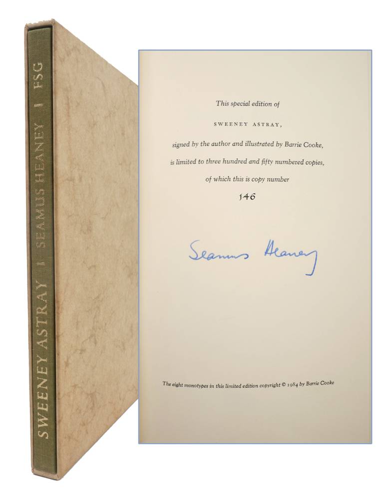Heaney, Seamus. Sweeney Astray. A Version from the Irish, signed limited edition. at Whyte's Auctions
