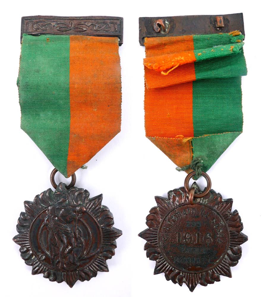 1916 Rising service medal, named to Patrick McDonnell, Irish Citizen Army. at Whyte's Auctions
