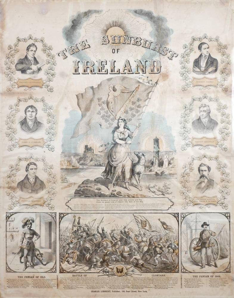 1890s Sunburst of Ireland print at Whyte's Auctions