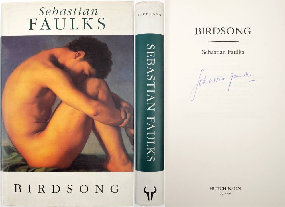 Faulks, Sebastian. Birdsong, signed first edition. at Whyte's Auctions