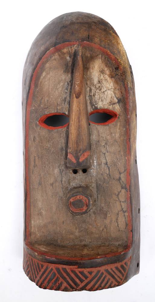 Tribal mask, Kuba, Congo. at Whyte's Auctions