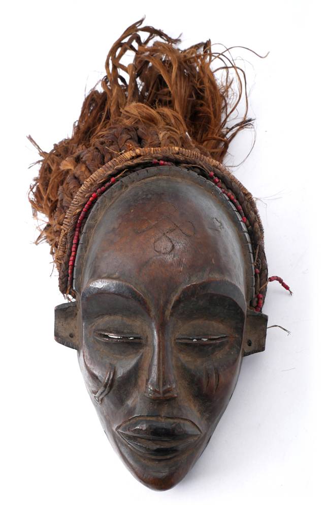Tribal mask, Jokwe, Central Congo. at Whyte's Auctions