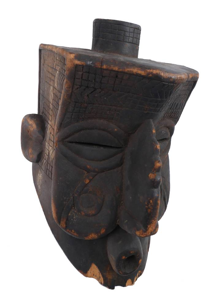 Tribal mask, Bushongo, Central Congo. at Whyte's Auctions