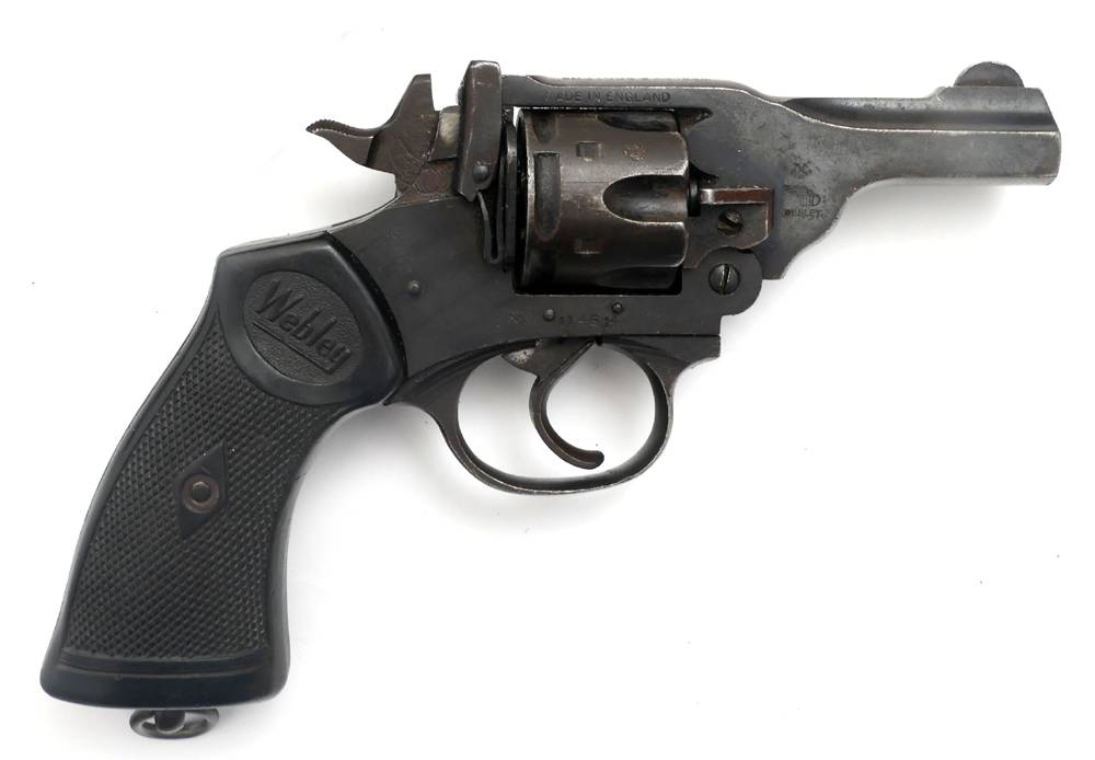 A Webley & Scott Mk IV .38 revolver. at Whyte's Auctions