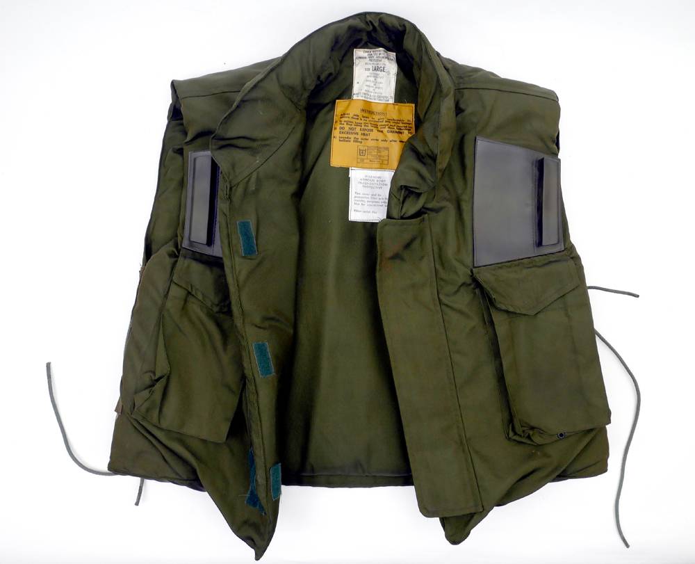 1960s -1970s Northern Ireland, British Army flak jacket at Whyte's Auctions