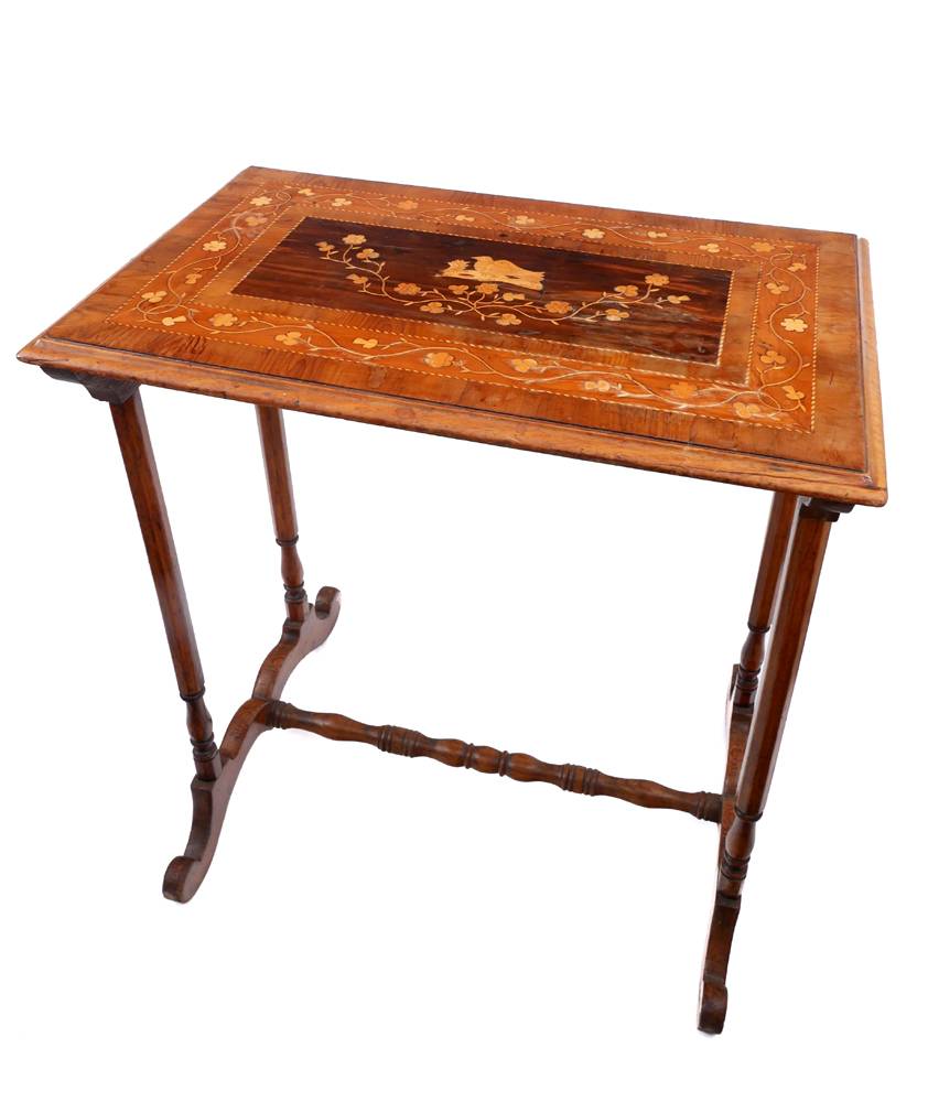 Victorian Killarney ware occasional table. at Whyte's Auctions