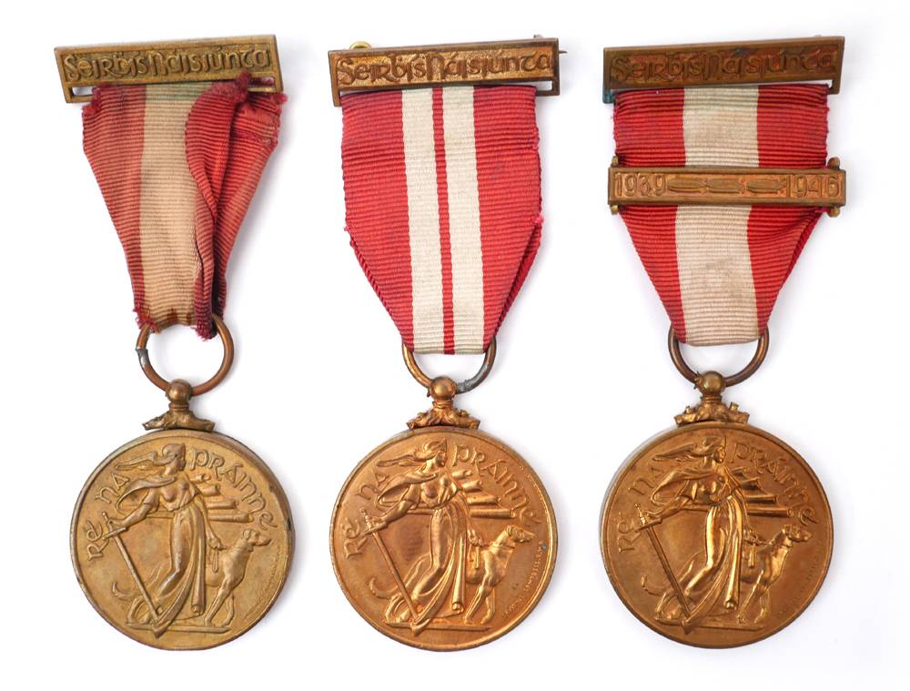 1939-1946 Emergency National Service Medals, Red Cross, Defence Forces and Local Defence Forces. at Whyte's Auctions