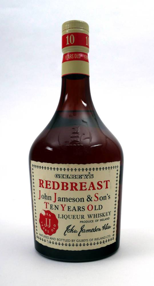 1970s Gilbey's Redbreast whiskey. at Whyte's Auctions