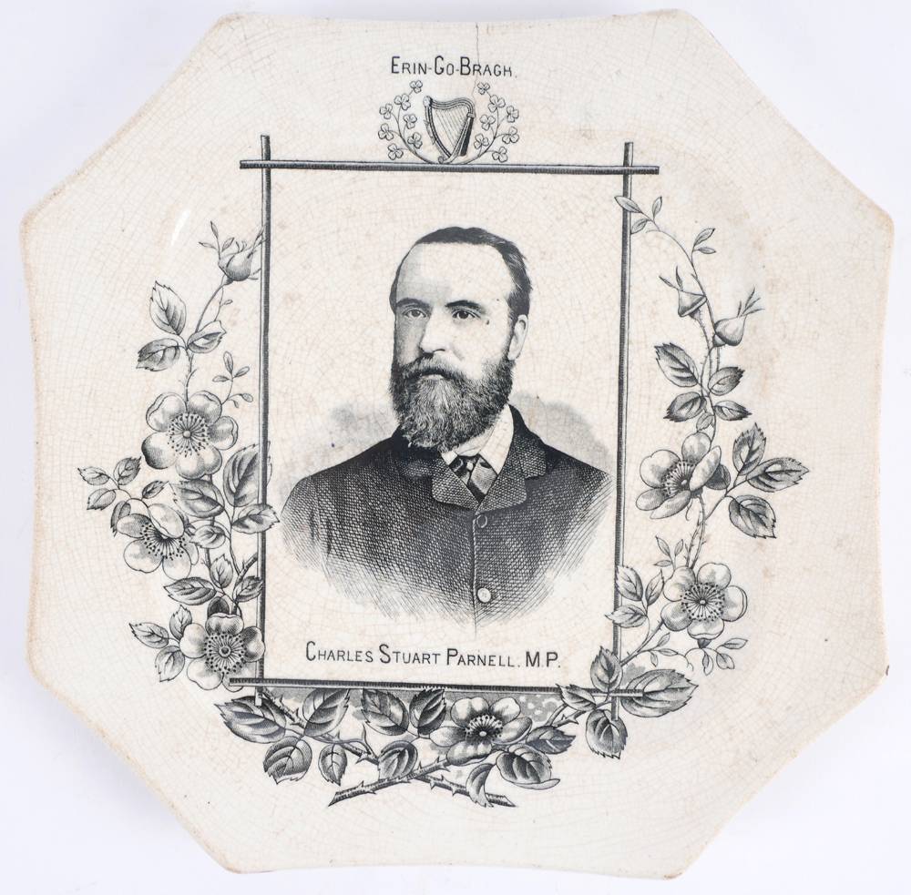 1886 Charles Stewart Parnell commemorative plate. at Whyte's Auctions