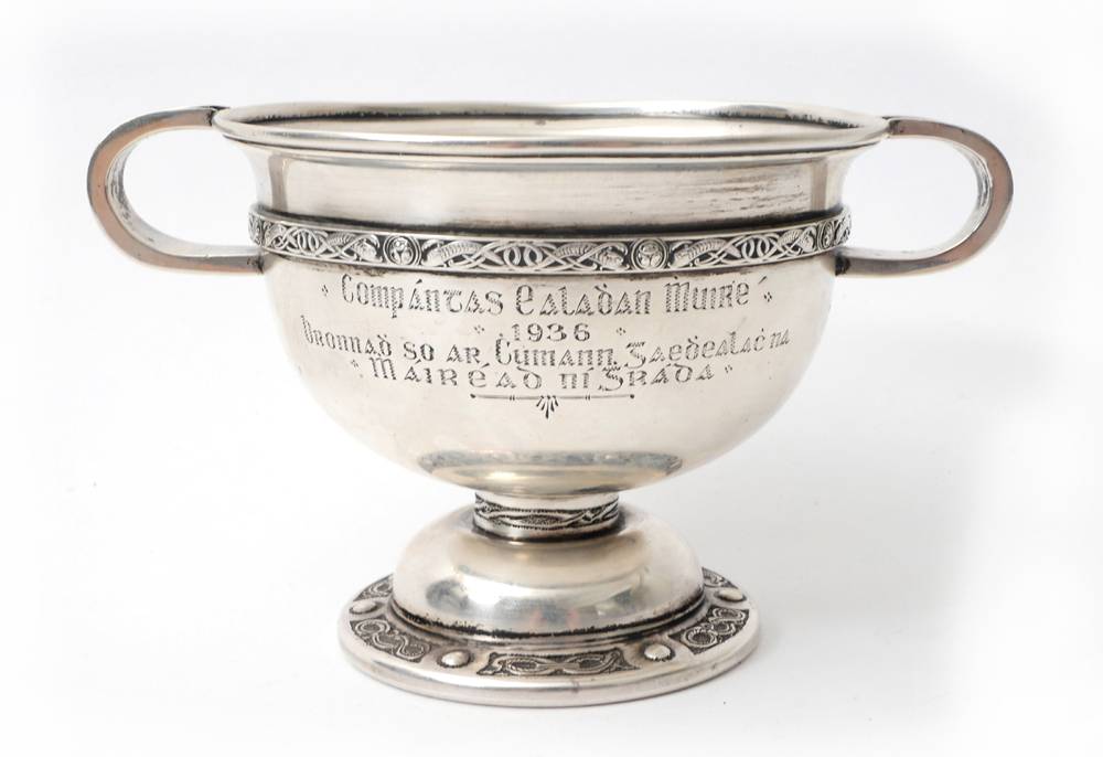 1937 Irish Celtic Revival silver presentation cup to the author Mirad N Ghrda. at Whyte's Auctions