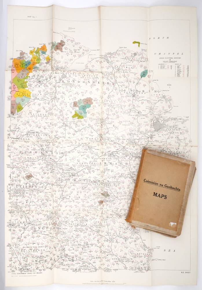 1911-1925 Coimisin na Gaeltachta, Maps of Ireland showing Irish speaking regions. at Whyte's Auctions