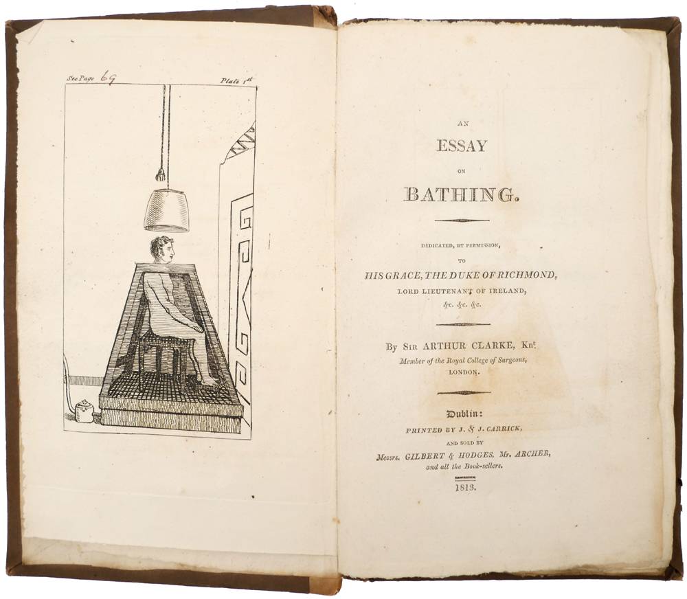 1813, Clarke, Sir Arthur. An Essay on Bathing. at Whyte's Auctions