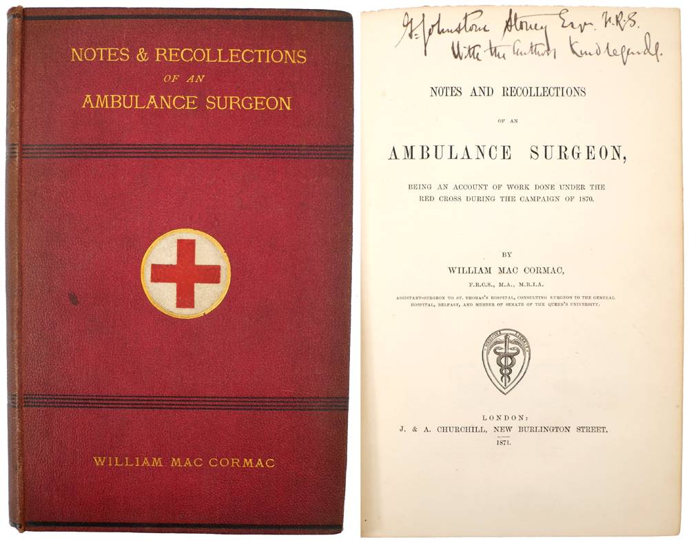 Mac Cormac, William. Notes and Recollections of an Ambulance Surgeon. at Whyte's Auctions