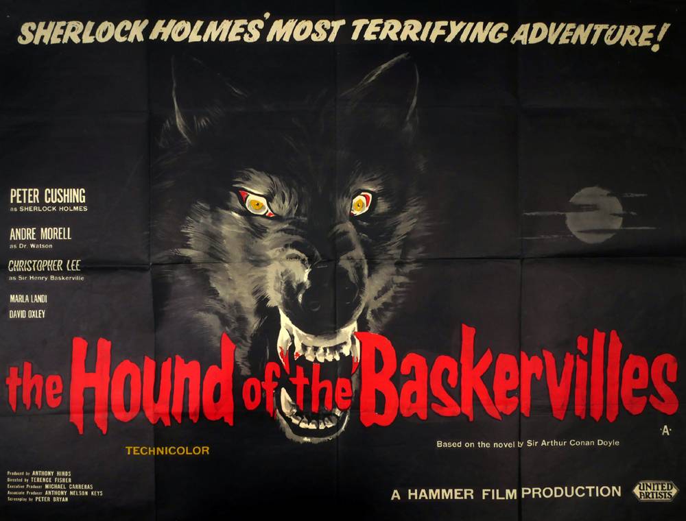 Hound of the Baskervilles, cinema poster. at Whyte's Auctions