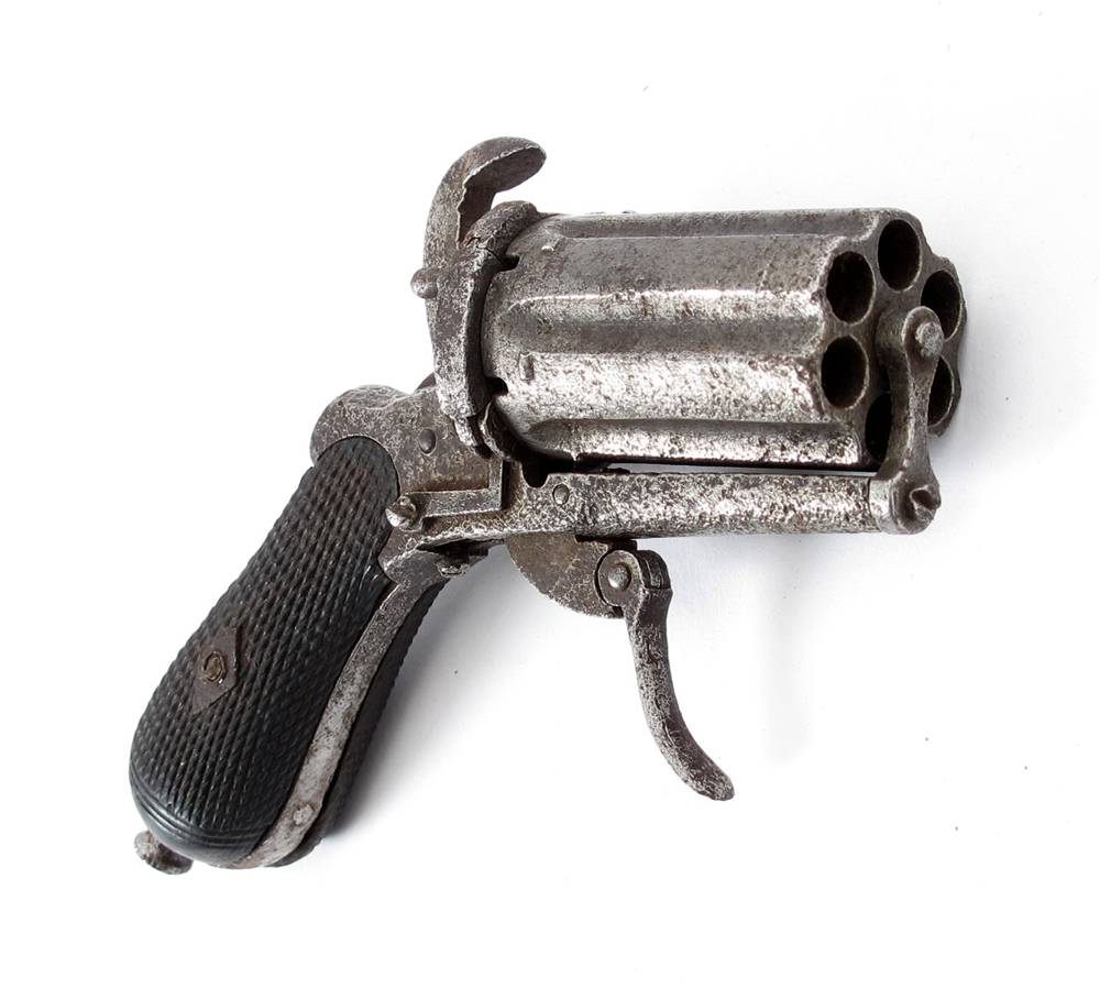 1870s Pepper-pot pin-fire pistol at Whyte's Auctions