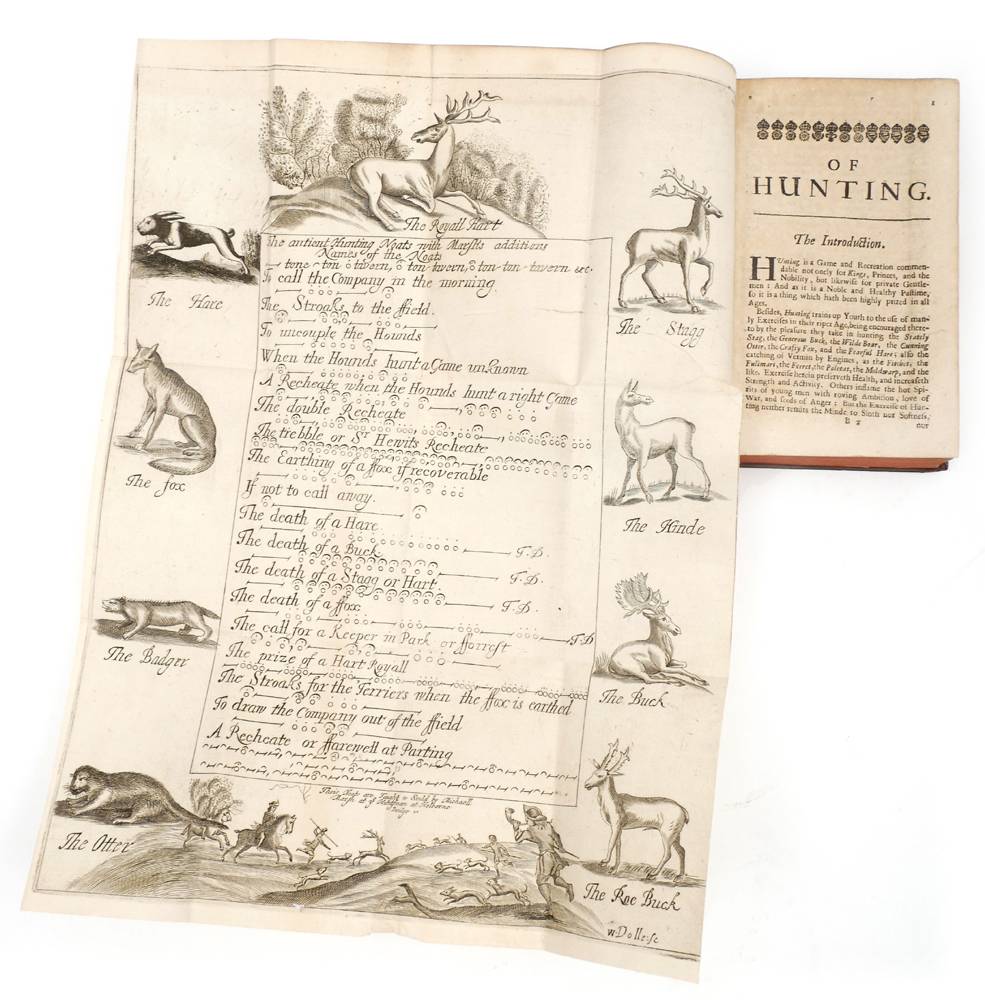 1677, The Gentleman's Recreation, in Four Parts Viz. Hunting, Hawking, Fowling, Fishing. at Whyte's Auctions