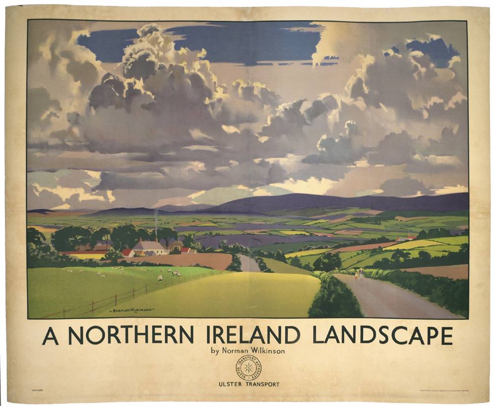 Ulster Transport Authority, 'A Northern Ireland Landscape' travel poster. at Whyte's Auctions