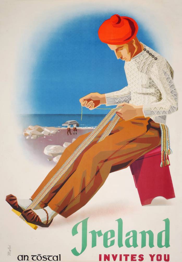 1950s An Tstal, 'Ireland Invites You', travel poster at Whyte's Auctions