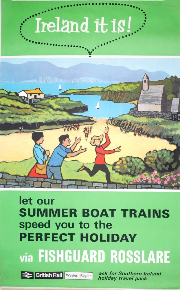 1970s British Rail, 'Ireland It Is!' travel poster. at Whyte's Auctions