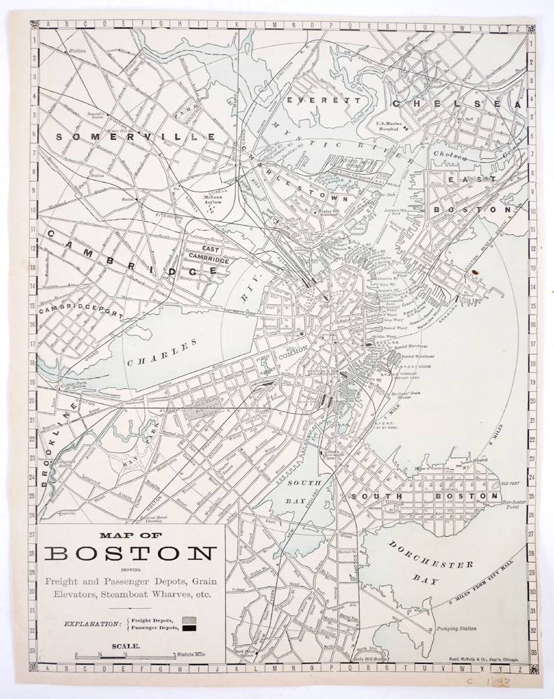 Late 19th century plans of Boston. at Whyte's Auctions
